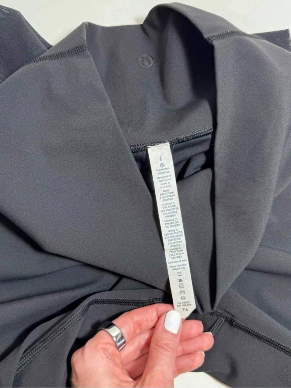 Lululemon If You're Lucky Pant *Full-On Luxtreme Black / Heathered Black Sz 6T